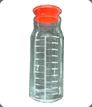 frasco de vidrio de recolección con tapa x 1 litro