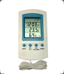 termómetro higrómetro digital máx-min alarma hora fecha ciclo lunar ºC-ºF