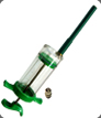 dosificador oral/inyectable plexiglass® color verde con cánula oral flexible